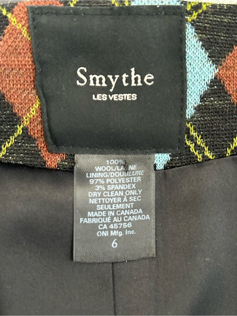 SMYTHE Argyle Wool Double-breasted Preppy Gilet Vest - Picture 2 of 11